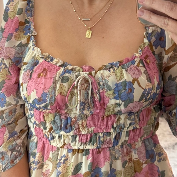 Pastel Floral Midi Dress - Picture 8 of 10